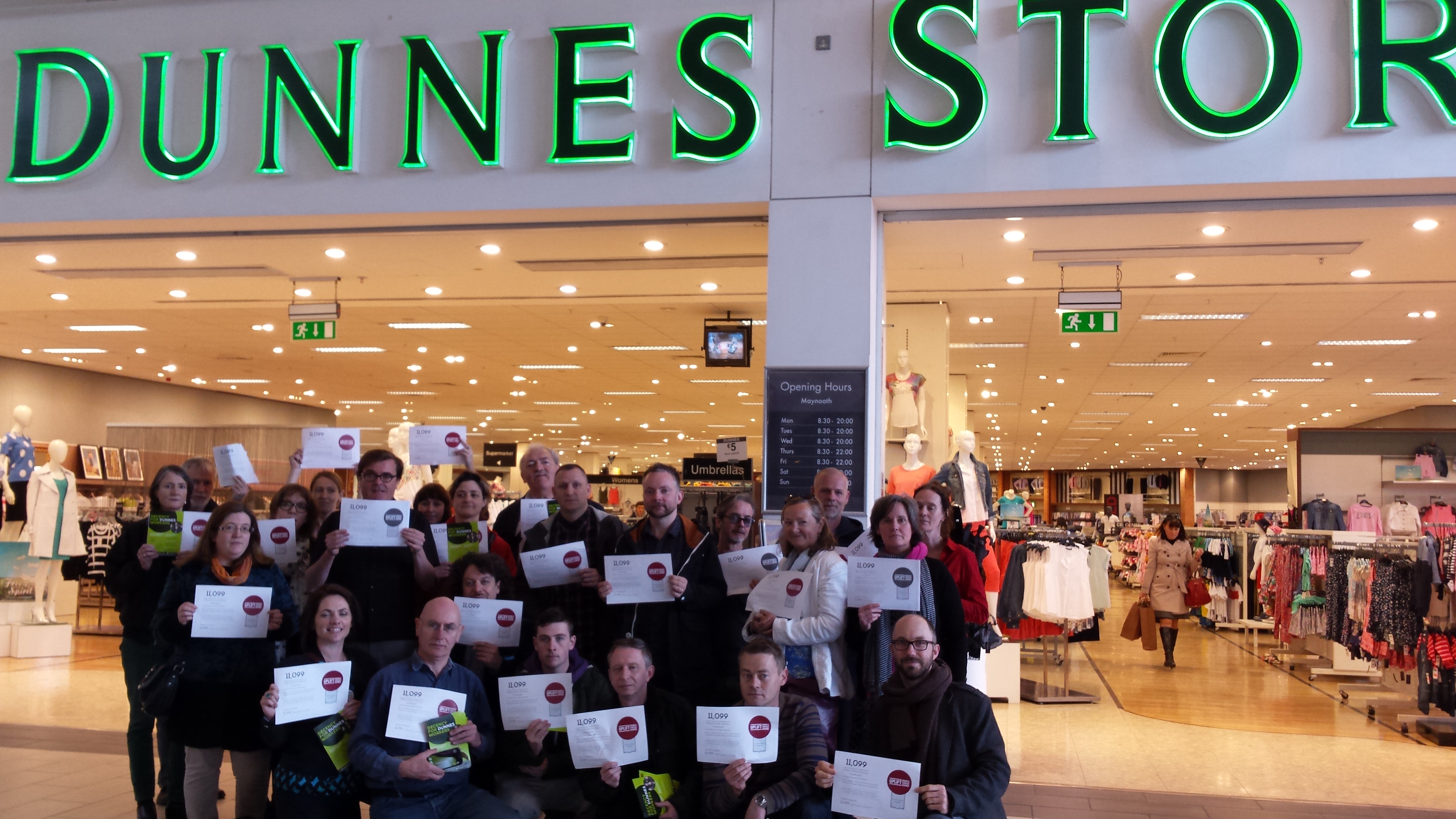 Maynooth branch of IFUT support Dunnes Workers 4