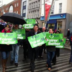 ICTU Lift The Burden Protest Cork