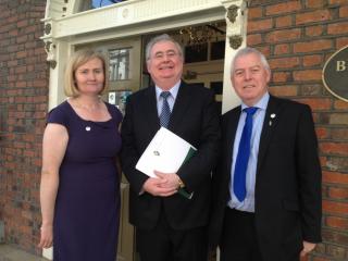 Marie Clarke, Pat Rabbitte, and Mike Jennings, ADC 2013