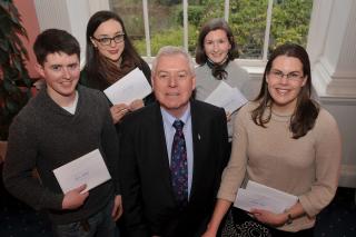 IFUT50 Bursary Winners with Mike Jennings, IFUT General Secretary - 3