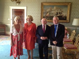 IFUT staff meet President Higgins