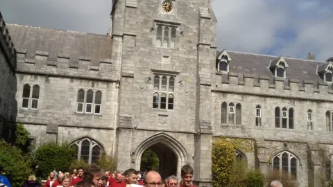 Tyndall based UCC staff in front of the Arch