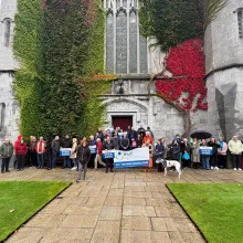 IFUT members gathered outdoors during the one-hour work stoppage on 5 October 2026