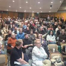 IFUT members attending a branch gathering during the one-hour work stoppage on 5 October 2026